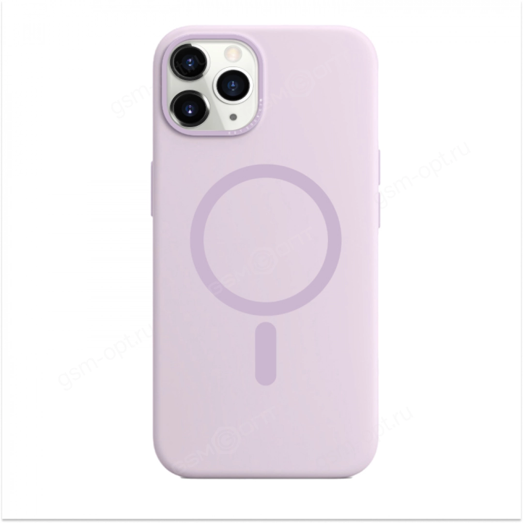 Купить Чехол для iPhone 14 Pro TKNY Silicone Case, MagSafe, силиконовый с  магнитом, сиреневый в Перми от 570 рублей