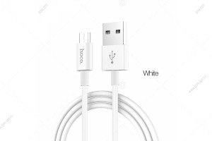 Кабель USB Hoco X23 Skilled Micro-USB для Android, 1м, белый