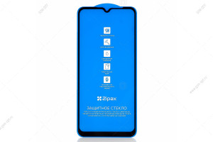 Защитное стекло Zipax FS для Xiaomi Redmi 9A/ 9C/ Realme C21, C21Y черный
