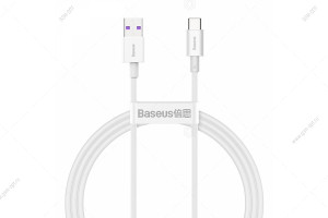 Кабель USB Baseus Superior Type-C, 6A, 66W, 1м, белый