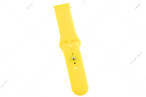 Ремешок силиконовый для часов Silicone Band iWatch 22мм дизайн Apple Watch, #03 желтый