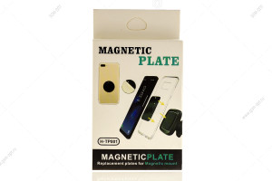 Набор пластин для магнитного автодержателя, прямоугольная, круглая H-TP001