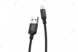 Кабель USB Hoco X14 Times Speed Micro-USB, 1м, черный