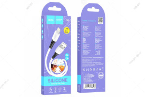 Кабель USB Hoco X82, Lightning для Apple, 2.4A, 1м, белый
