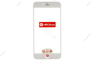 Стекло дисплея для переклейки G+OCA Pro для iPhone 6 Plus белый, в рамке + OCA