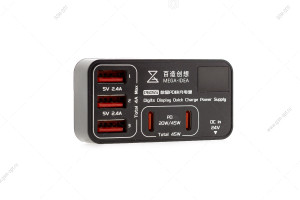 Зарядная станция Qianli Mega-Idea P605S, 4 USB + 2 Type-C с дисплеем
