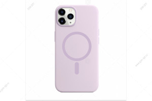 Чехол для iPhone 14 Pro Max Bucksuiti Silicone Case, MagSafe, силиконовый с магнитом #06 сиреневый