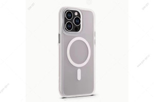 Чехол Hybrid Case для iPhone 13 MagSafe, матовый, белый